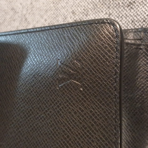 AUTHENTIC LOUIS VUITTON TAIGA SELENGA CLUTCH HAND BAG BLACK LEATHER - Picture 8 of 16